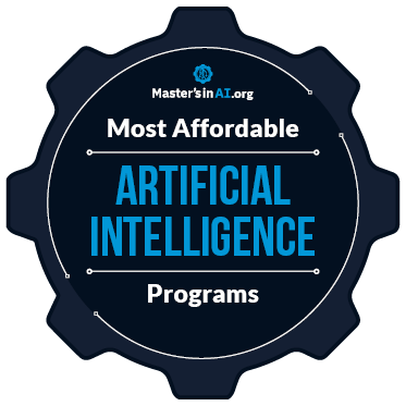 Badge awarded by Master's in AI for Most Affordable Artificial Intelligence Programs