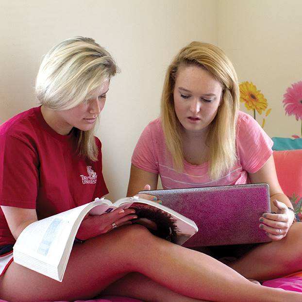 Girls Studying 