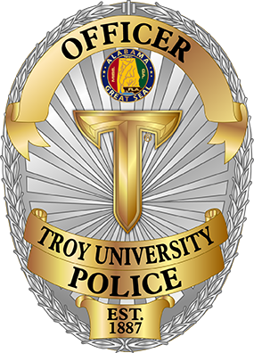 Troy University police badge