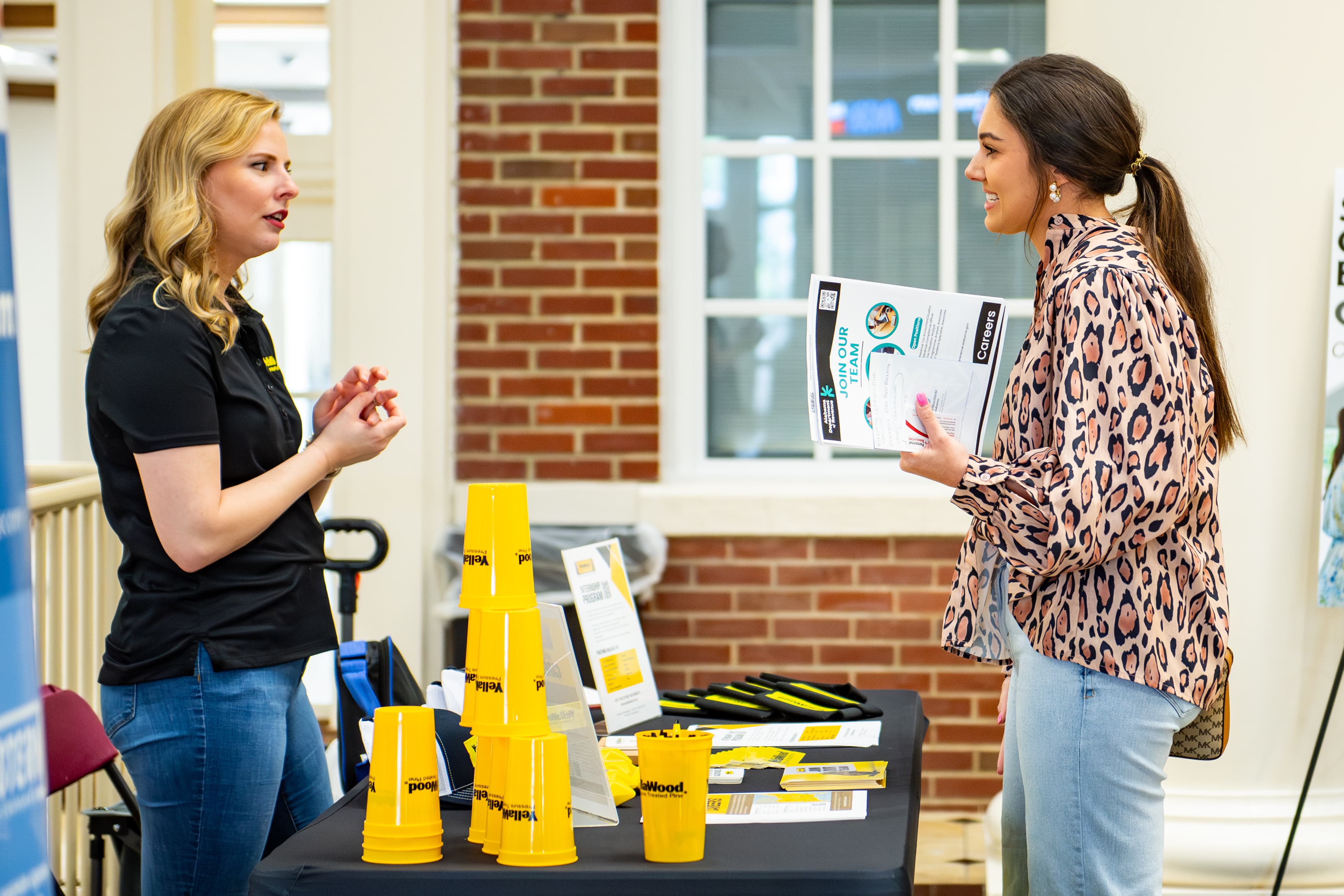 TROY student at career fair