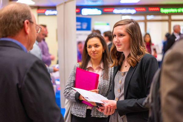 Students at the Sorrell Career Fair.