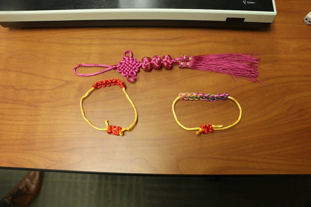 Three different kinds of Chinese bracelet crafts