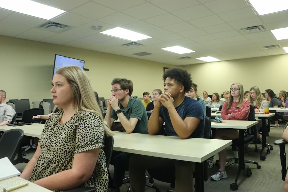 Troy students learning about the history of the Terracotta warriors and the Qin dynasty