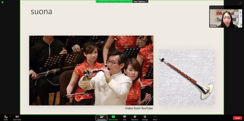 An ensemble featuring the woodwind instrument, the fuona