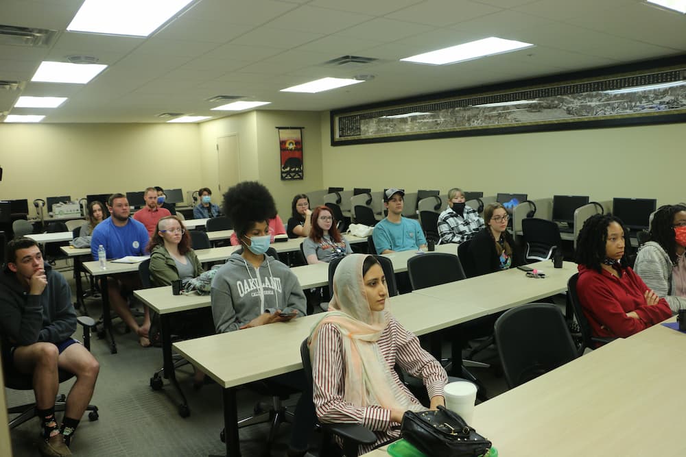 Wide view of everyone that showed up for this Tea Talk