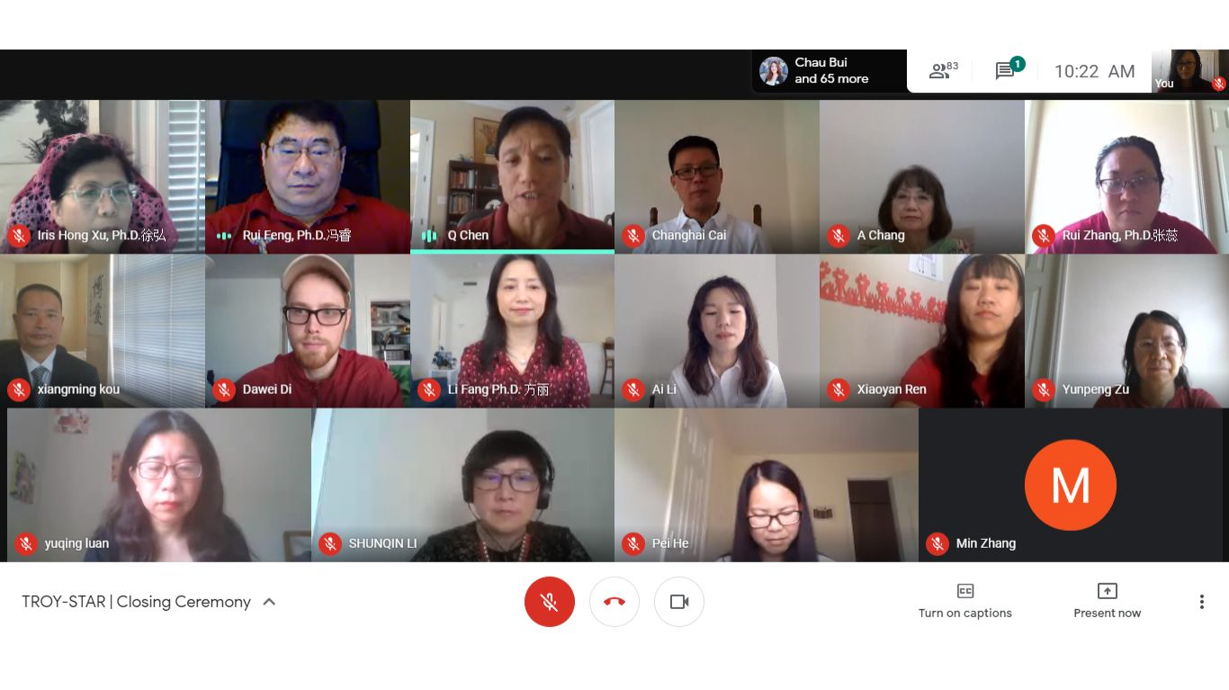 The participants’ tiles make a digital group picture for the final meeting – the Closing Ceremony.