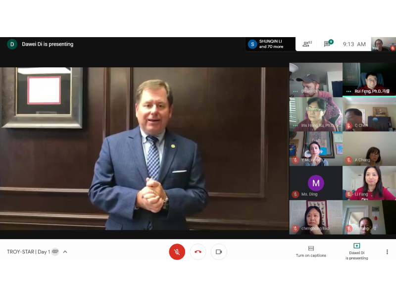 Dr. Lance Tatum addressed the participants in the opening ceremony in a recorded message.