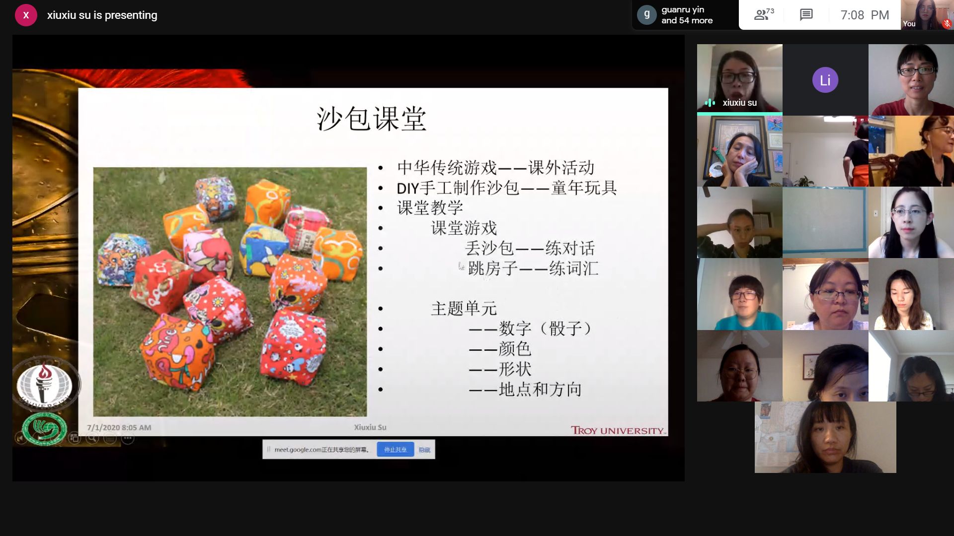 A photo-series accompanies her explanation to show step by step instructions for making sandbags.