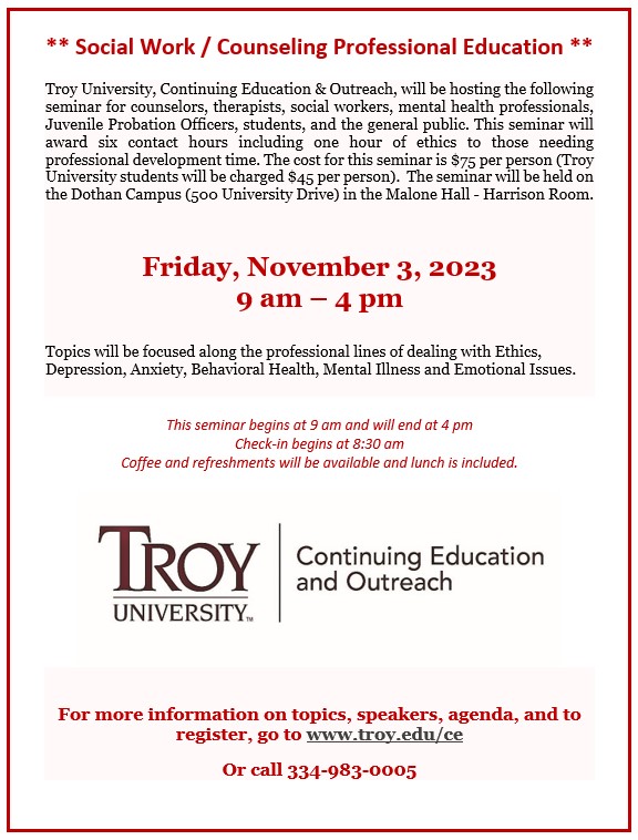 Counseling flyer