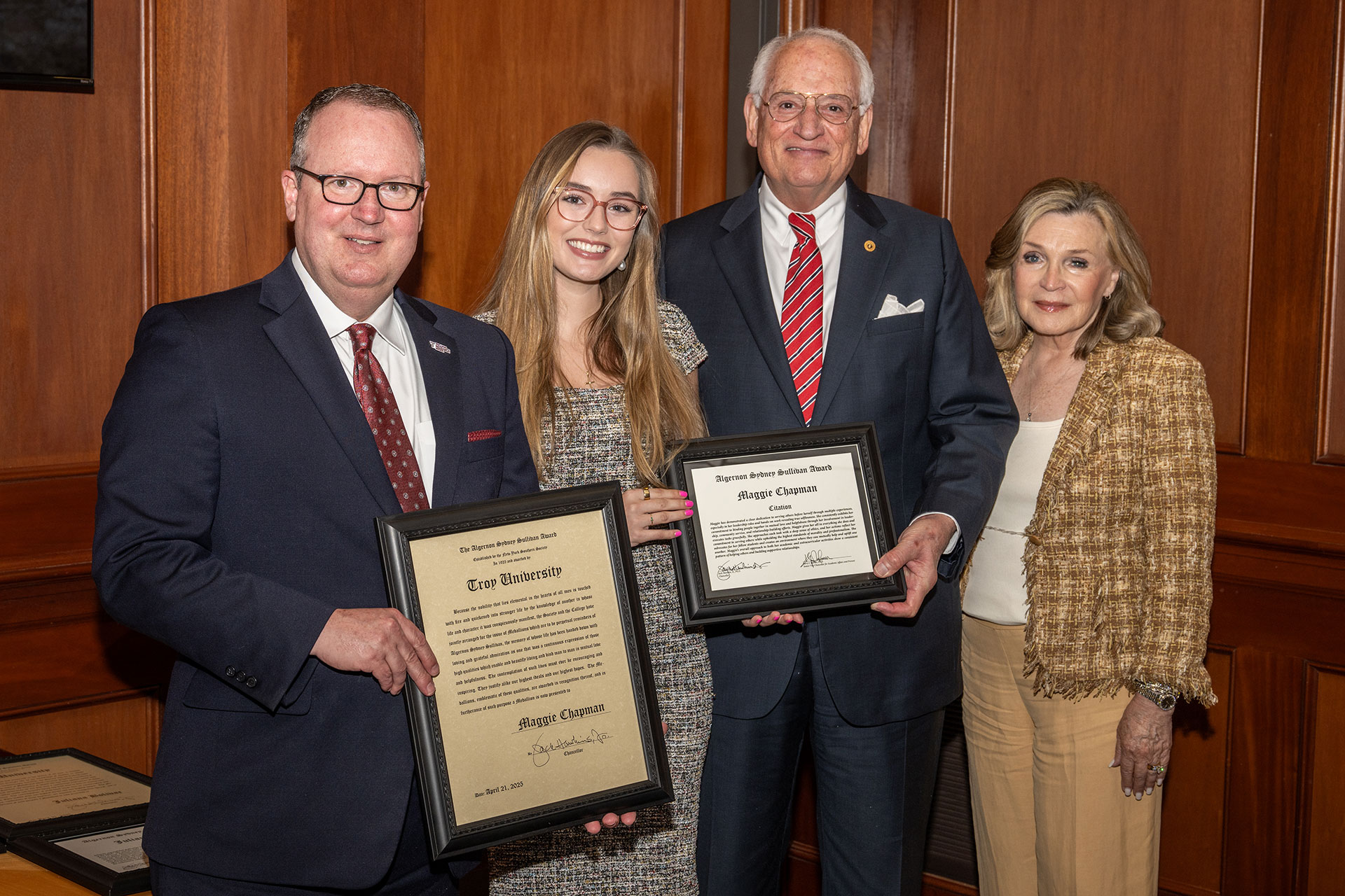 2025 Algernon Sydney Sullivan Awards Female Recipient: Maggie Chapman