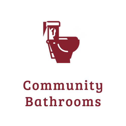Community Bathrooms - from https://www.iconfinder.com/icons/3954619/bath_bathroom_restroom_toilet_washroom_icon