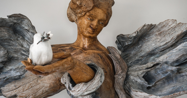 Larry Strickland wood sculpture
