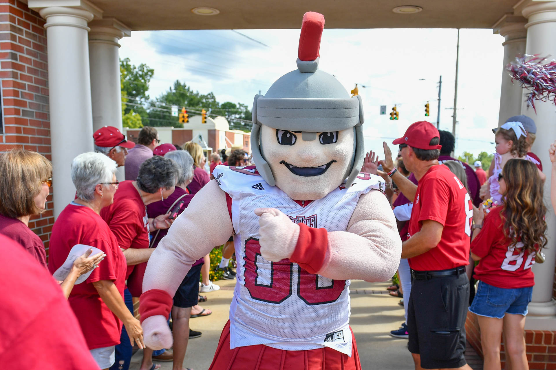 T-roy at the football walk in