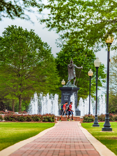 Main Quad Path at Troy University