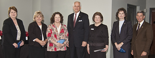 Glenda Avery, Teresa Johnson, Bernita Hamilton, Cathy Dunn and Judy Bazzell