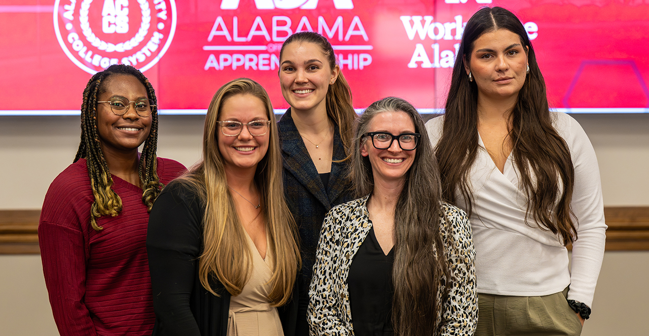a group of student workers