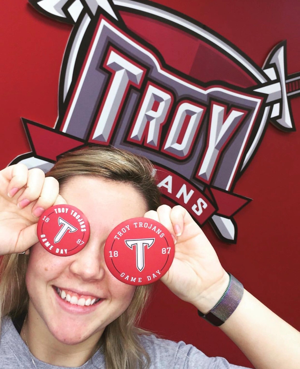 Troy University Game Day buttons
