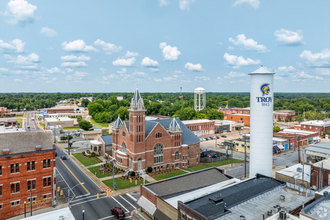 Downtown Troy Alabama Logo - 36square81
