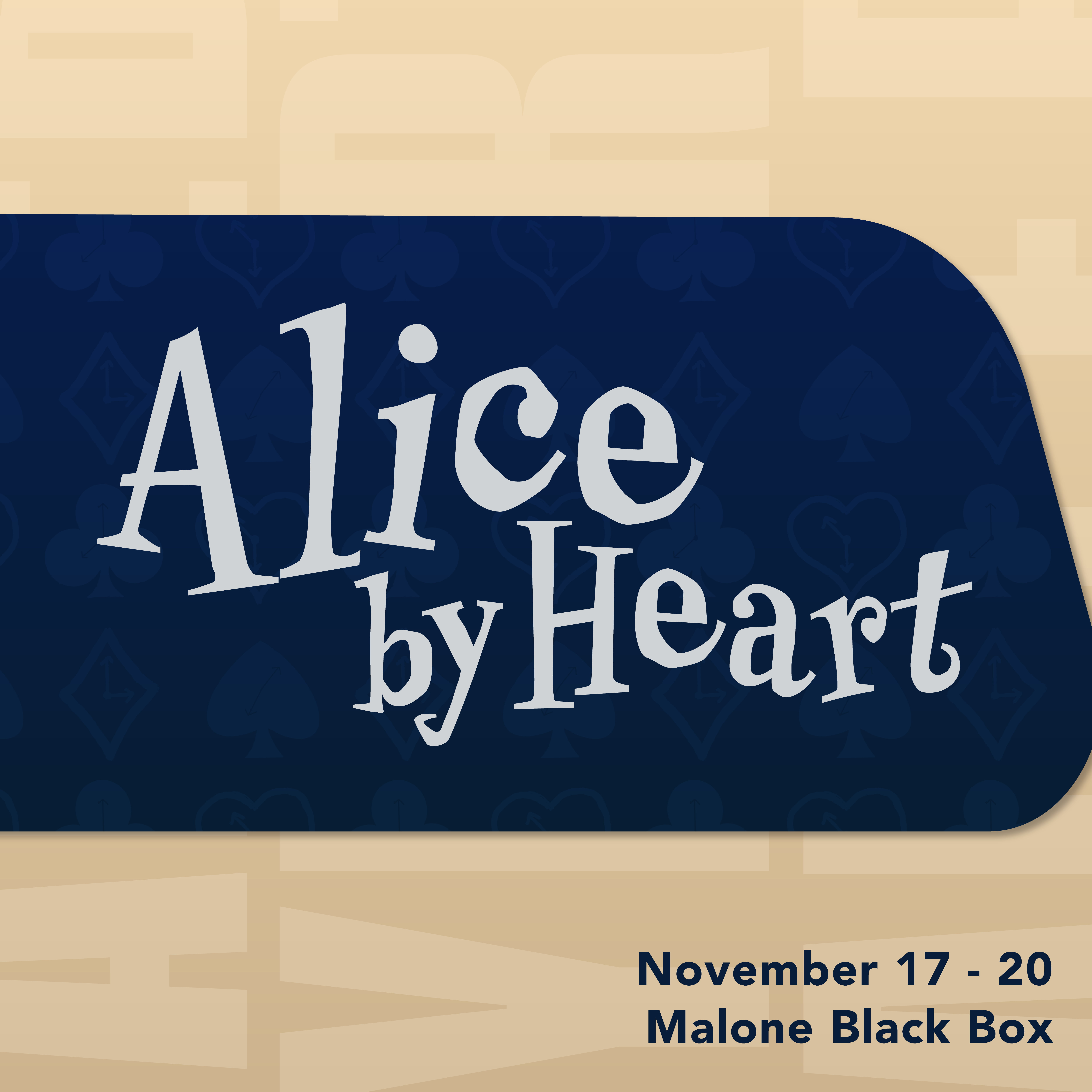 Alice By Heart A blue panel containing the title Alice By Heart