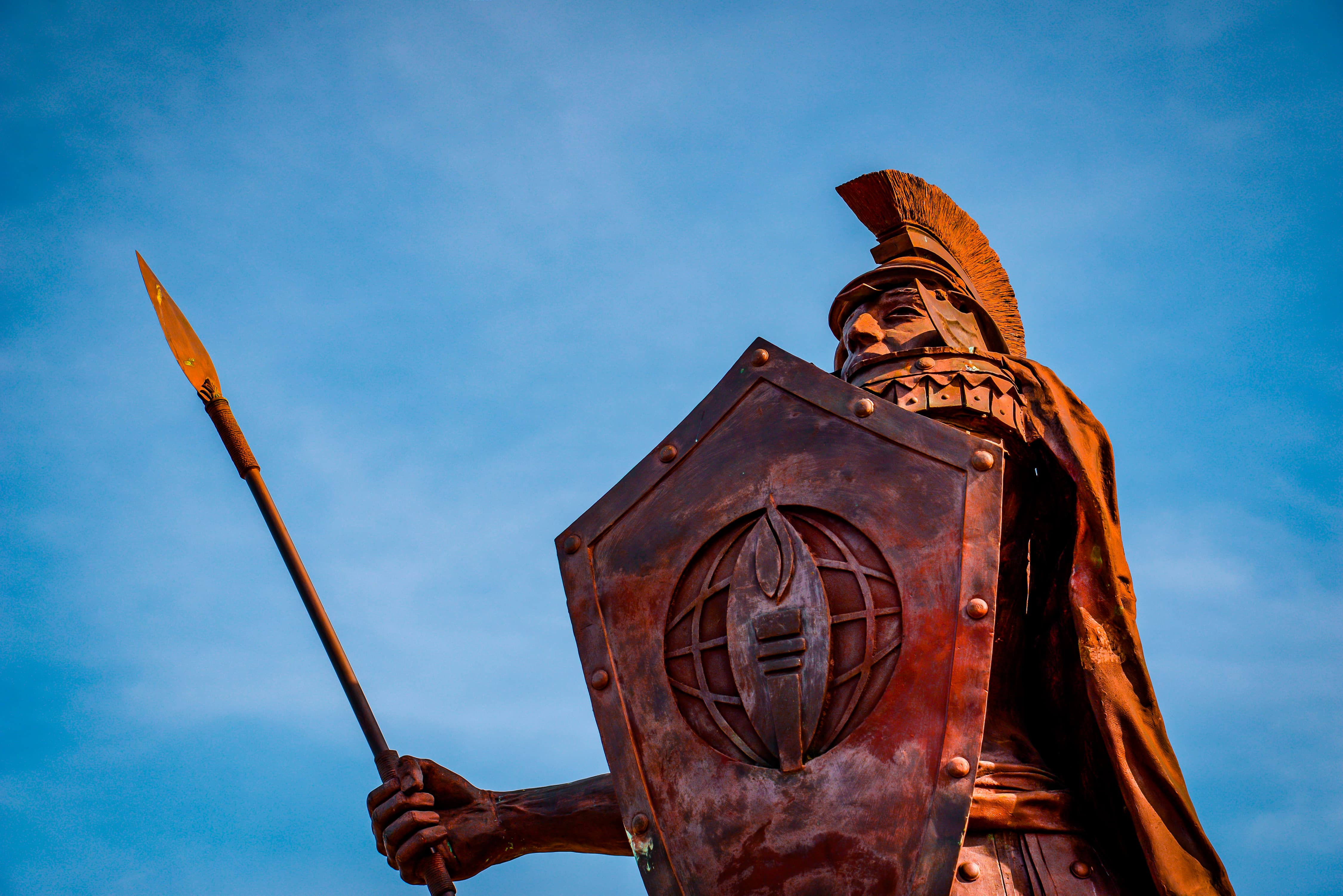 Troy University Hector statue