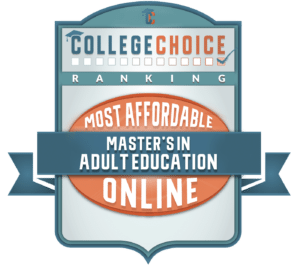 Most Affordable Online Masters in Adult Education Badge